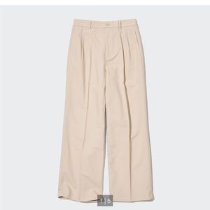 Uniqlo linen blend wide leg pants, XXL